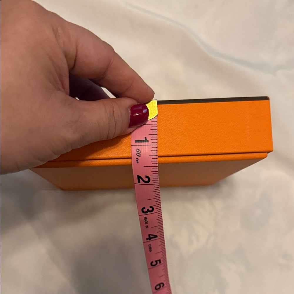 Hermes Orange Box from perfume purchase. - Picture 5 of 7